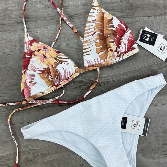 ☀️RIP CURL☀️ LEILANI XBACK TRI Premium Surf Cheeky Coverage Bikini SET - Picture 5 of 13